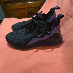 Nike Air Max Black and Purple Shoes